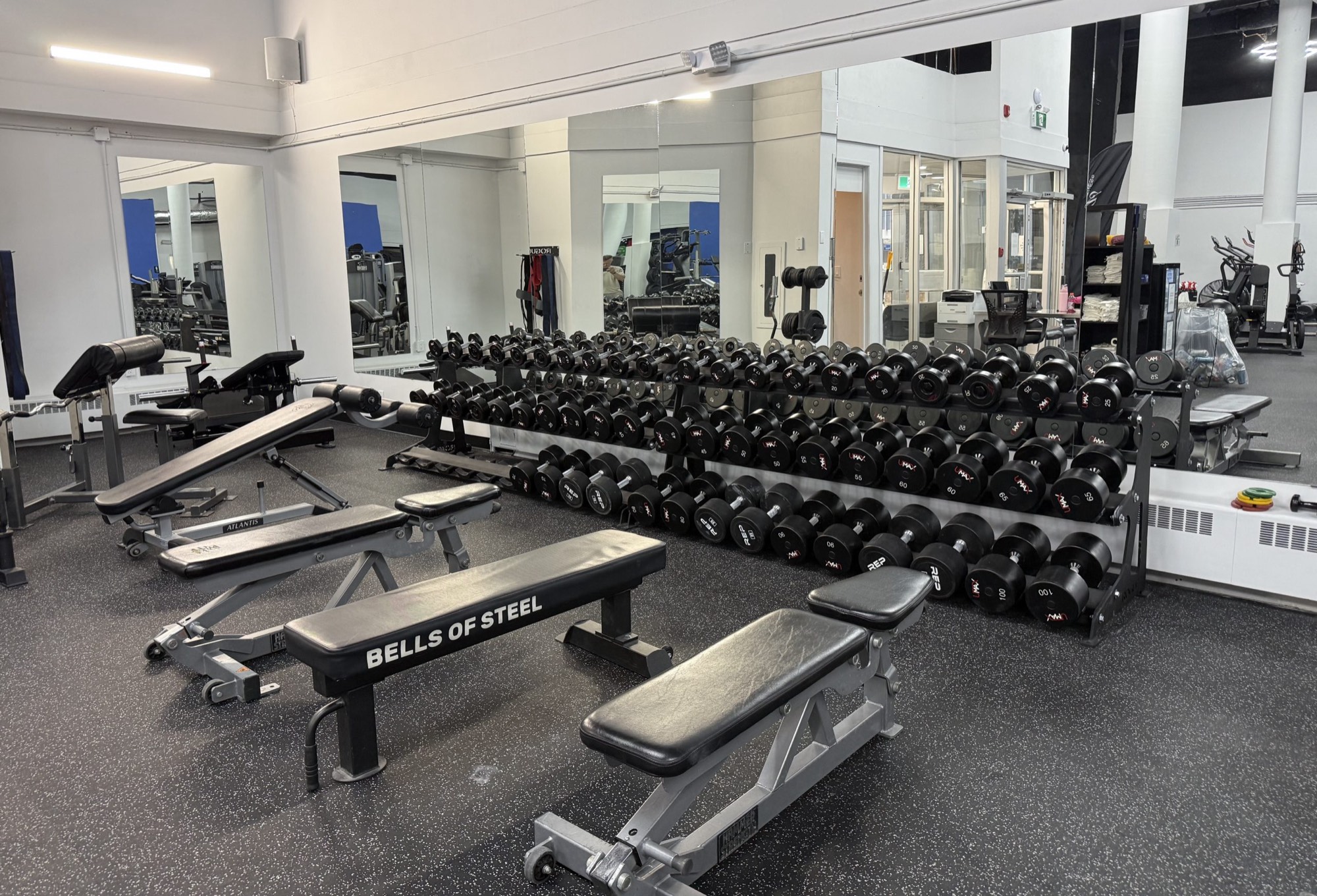 The Sunridge neighbourhood gym floor